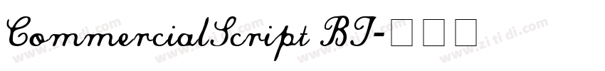 CommercialScript BT字体转换
